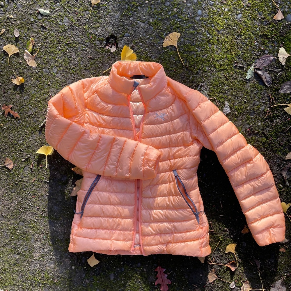 Arcteryx Cerium Down Puffer - Peach - Women Medium EUC